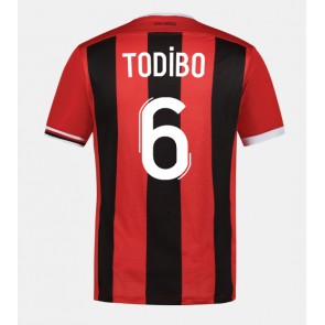 OGC Nice Jean-Clair Todibo #6 Domaci Dres 2023-24 Kratak Rukavima